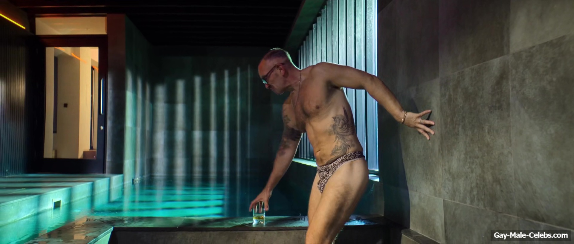 Neil Ashton Bulge and Butt In Leopard String in Brassic
