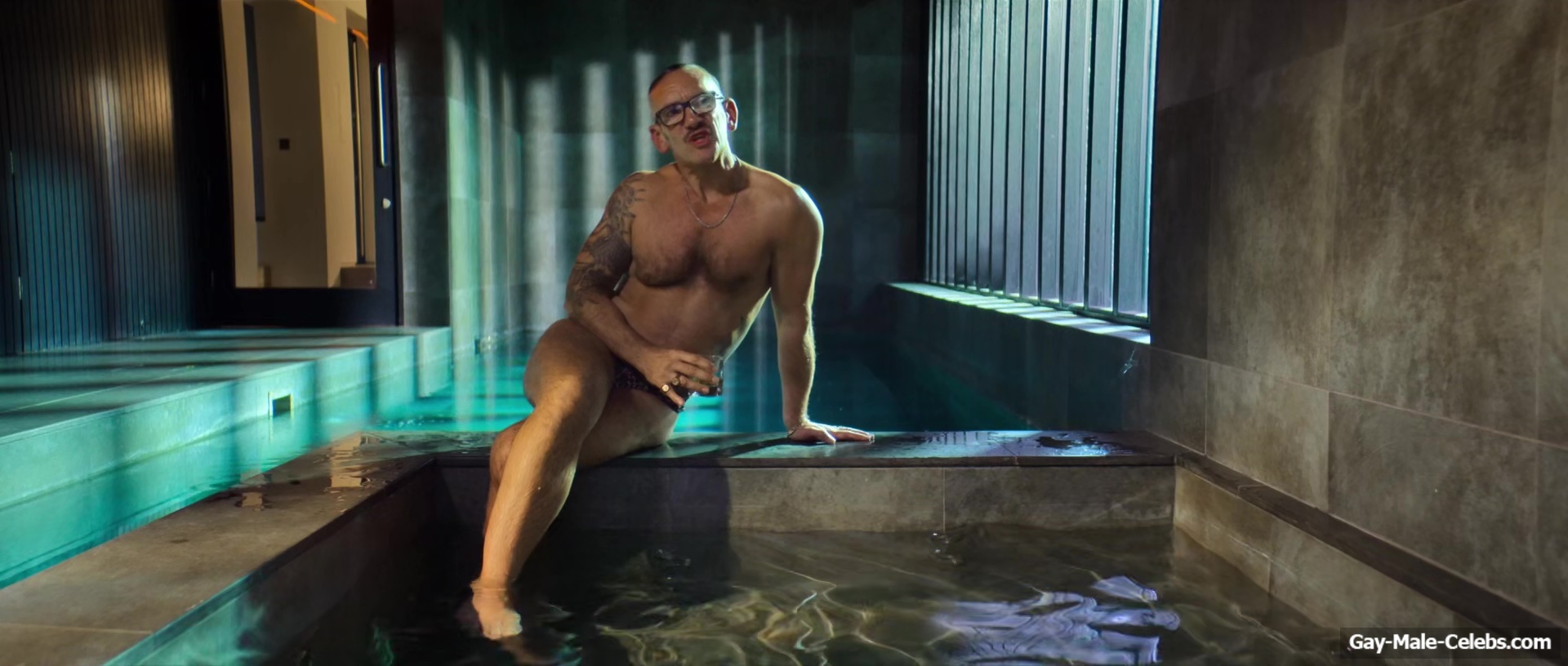 Neil Ashton Bulge and Butt In Leopard String in Brassic