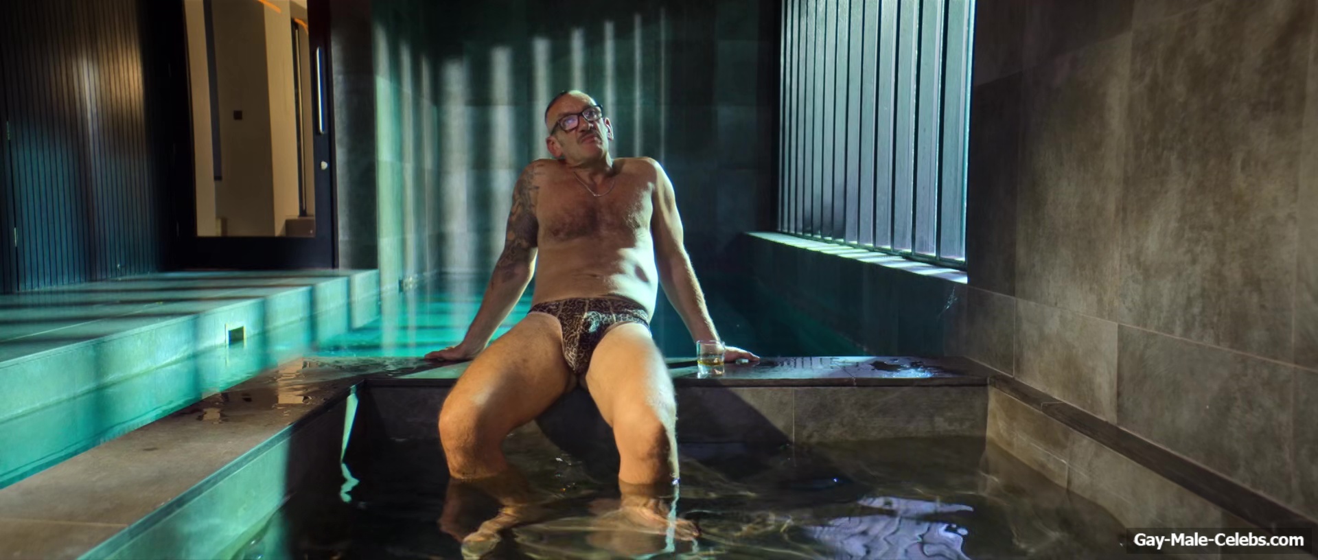 Neil Ashton Bulge and Butt In Leopard String in Brassic