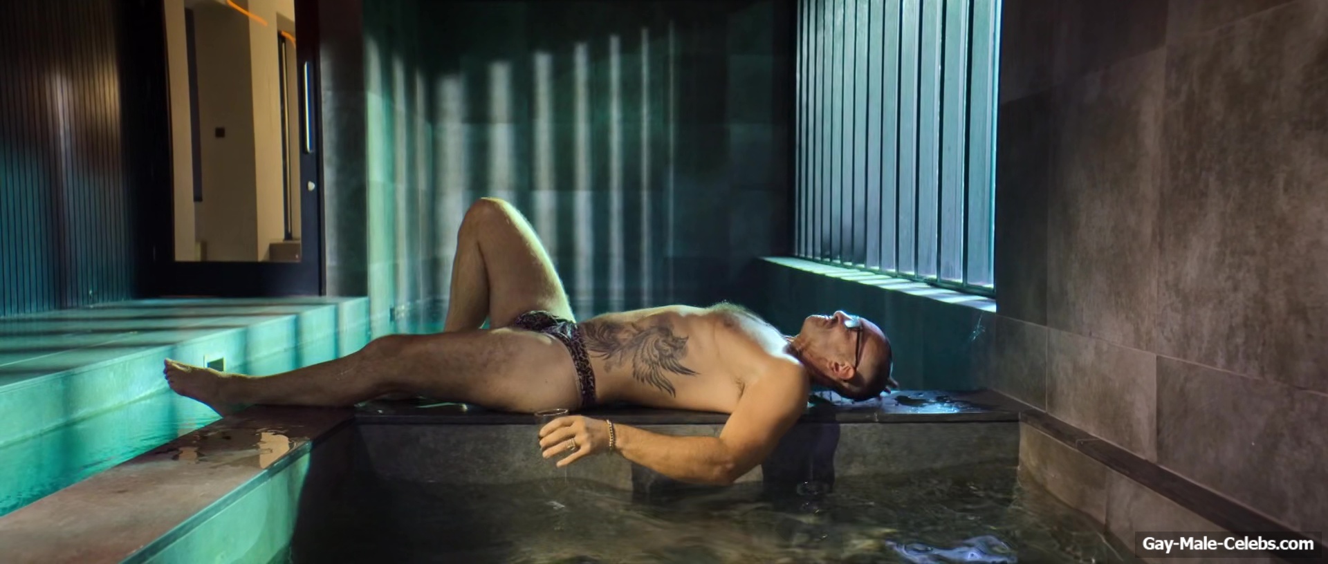 Neil Ashton Bulge and Butt In Leopard String in Brassic