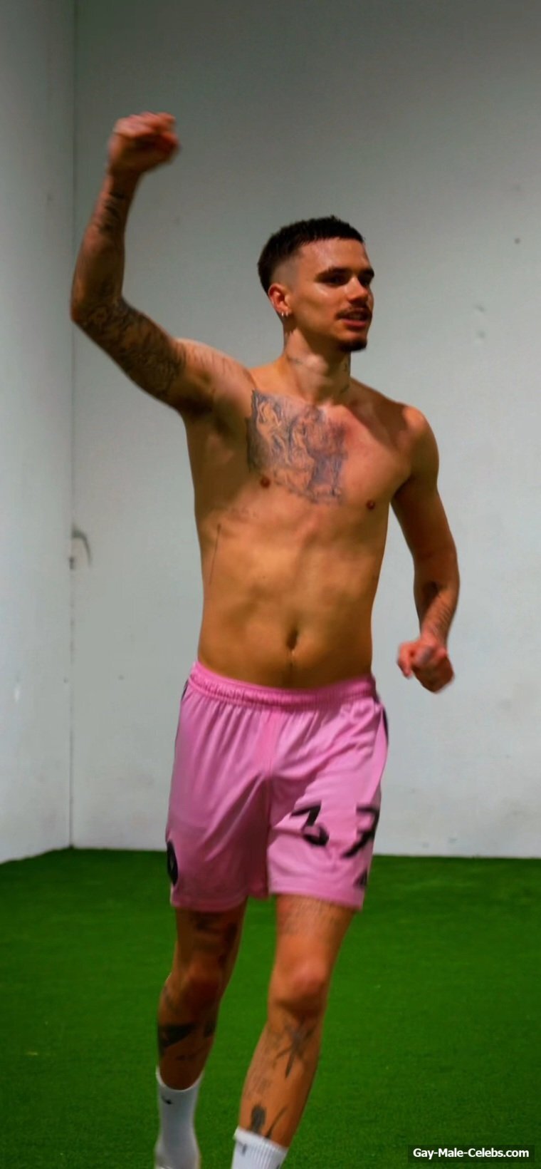 Romeo Beckham cock bulge