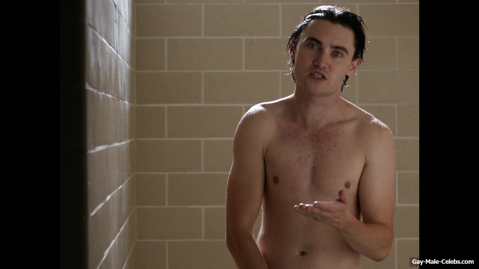 Spencer MacPherson Nude Shower Scenes in School Spirits