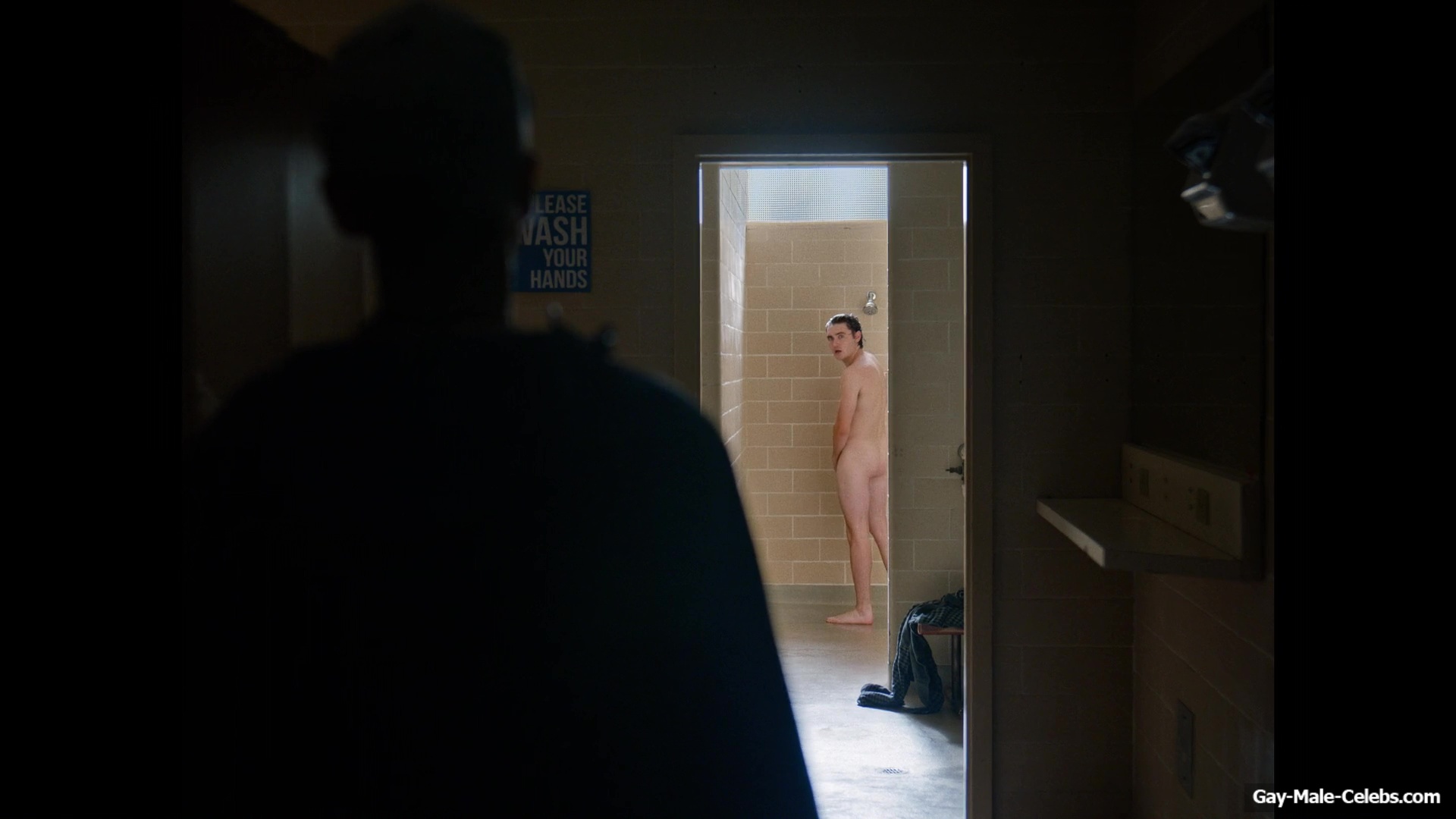 Spencer MacPherson Nude Shower Scenes in School Spirits