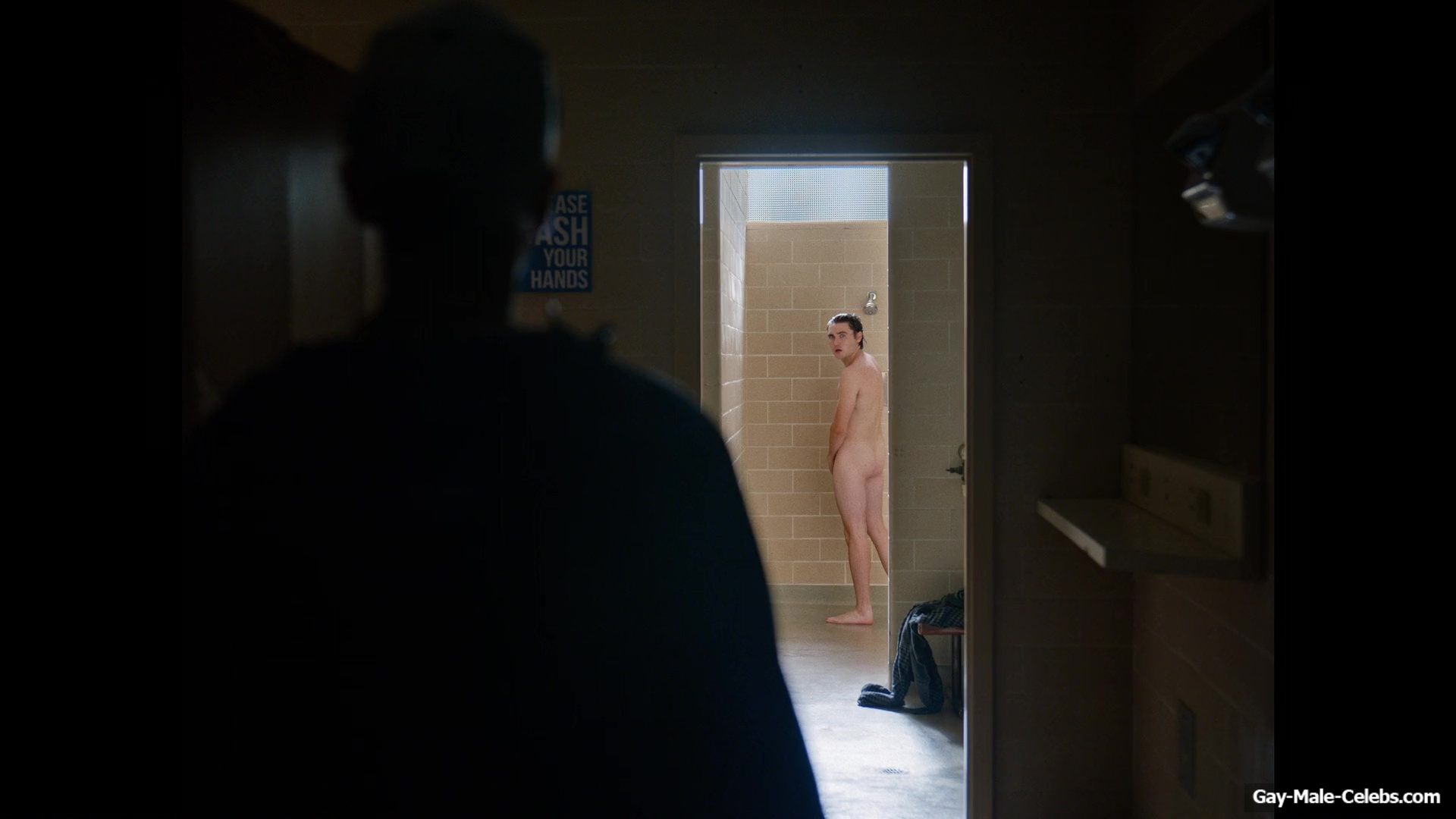 Spencer MacPherson Nude Shower Scenes in School Spirits