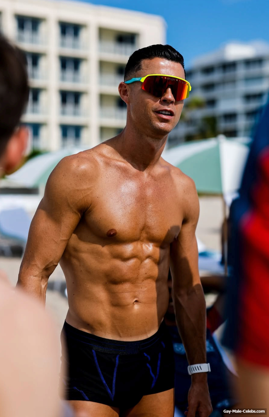 Cristiano Ronaldo Shirtless And Dick Bulge Pics