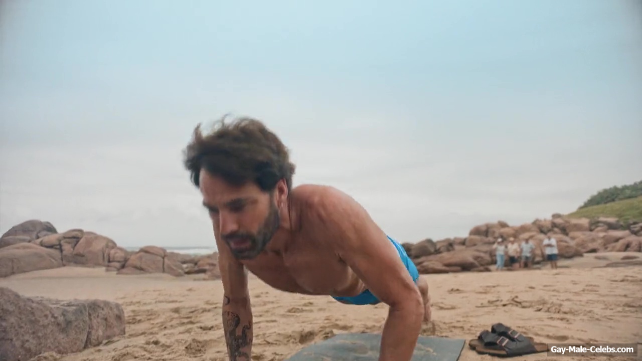 Jerry OConnell Tim Rozon and Chris van Rensburg Shirtless And Cock Bulge Scenes in Summers Last Resort