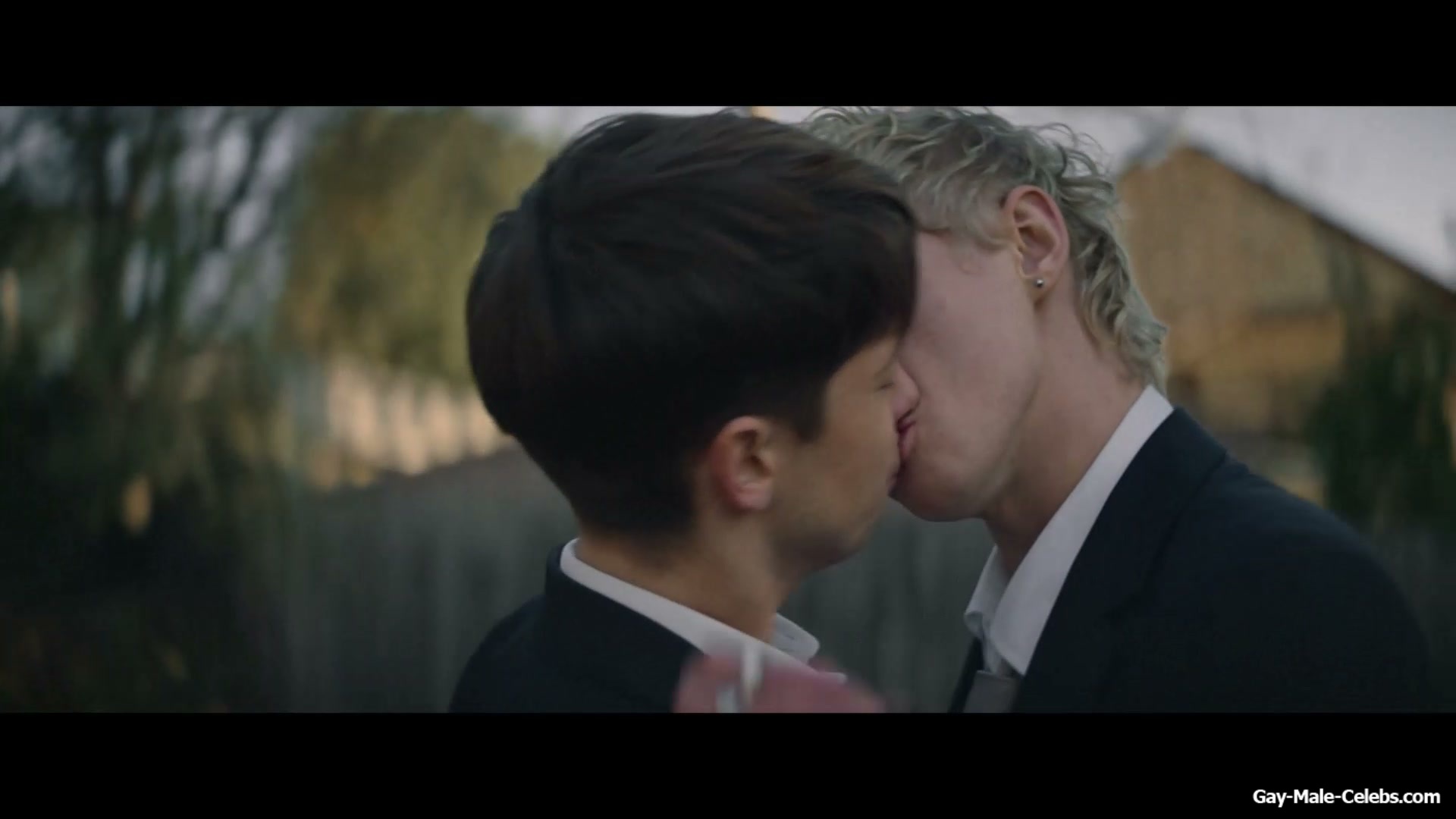 Stacy Clausen and Joe Bird Hot Gay Kiss in Leviticus