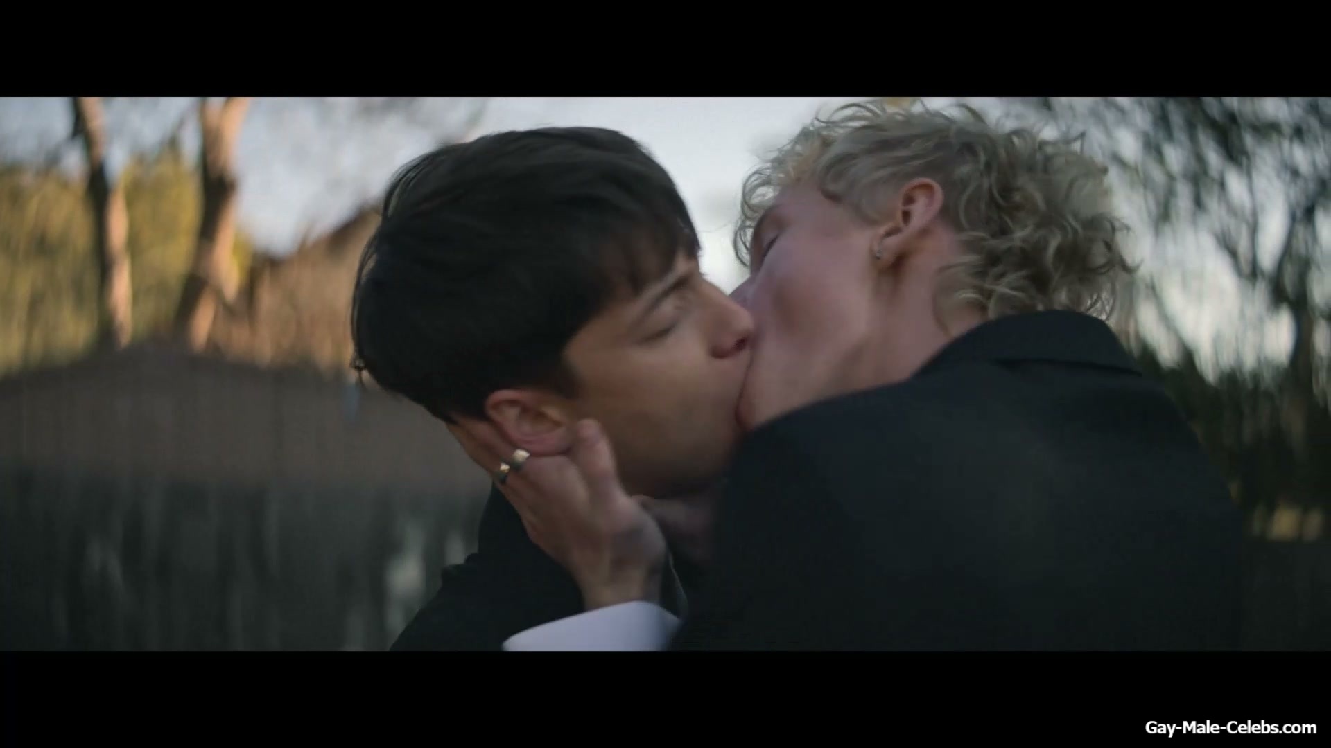 Stacy Clausen and Joe Bird Hot Gay Kiss in Leviticus