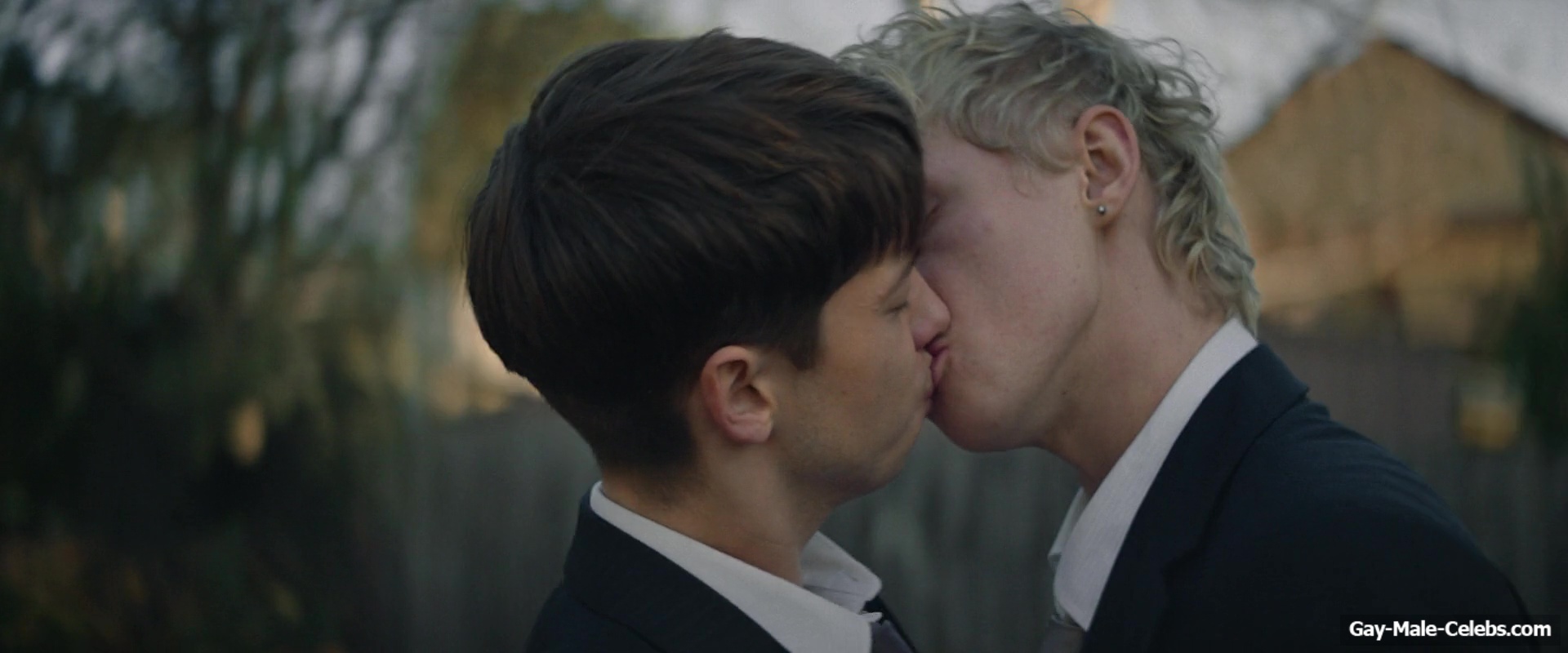 Stacy Clausen and Joe Bird Hot Gay Kiss in Leviticus