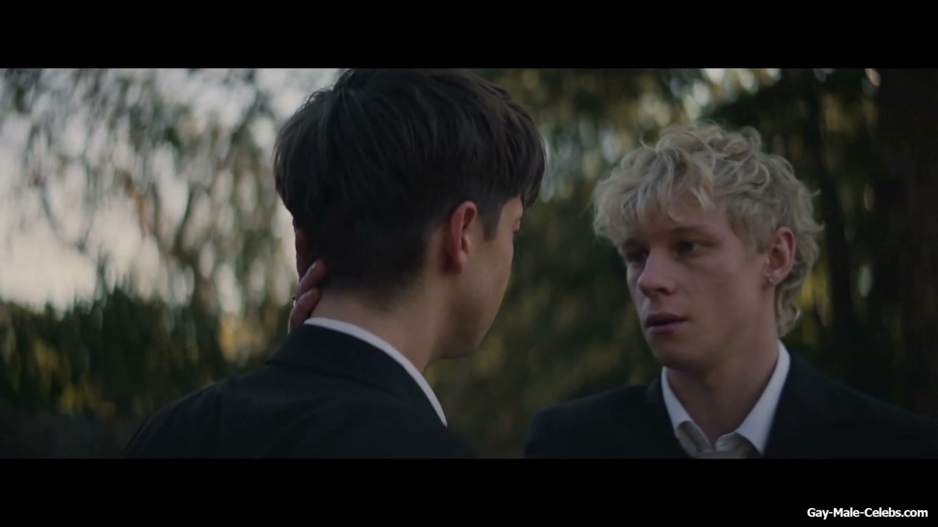 Stacy Clausen and Joe Bird Hot Gay Kiss in Leviticus