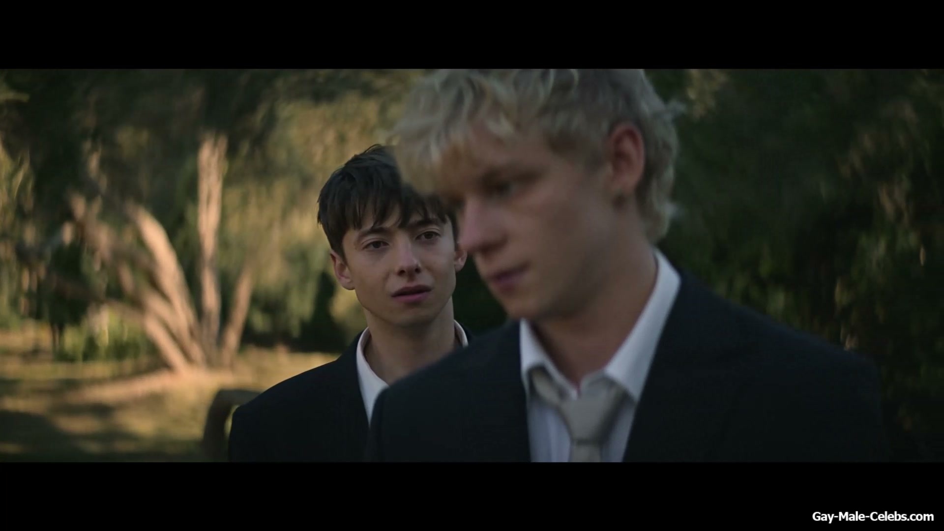 Stacy Clausen and Joe Bird Hot Gay Kiss in Leviticus