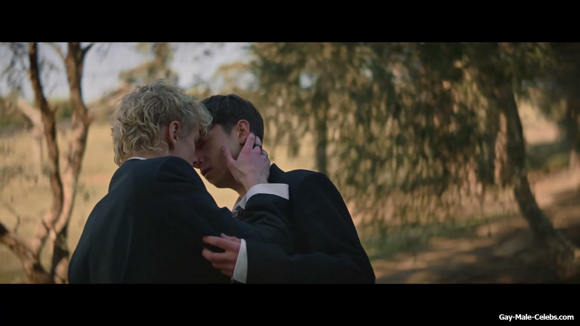 Stacy Clausen and Joe Bird Hot Gay Kiss in Leviticus