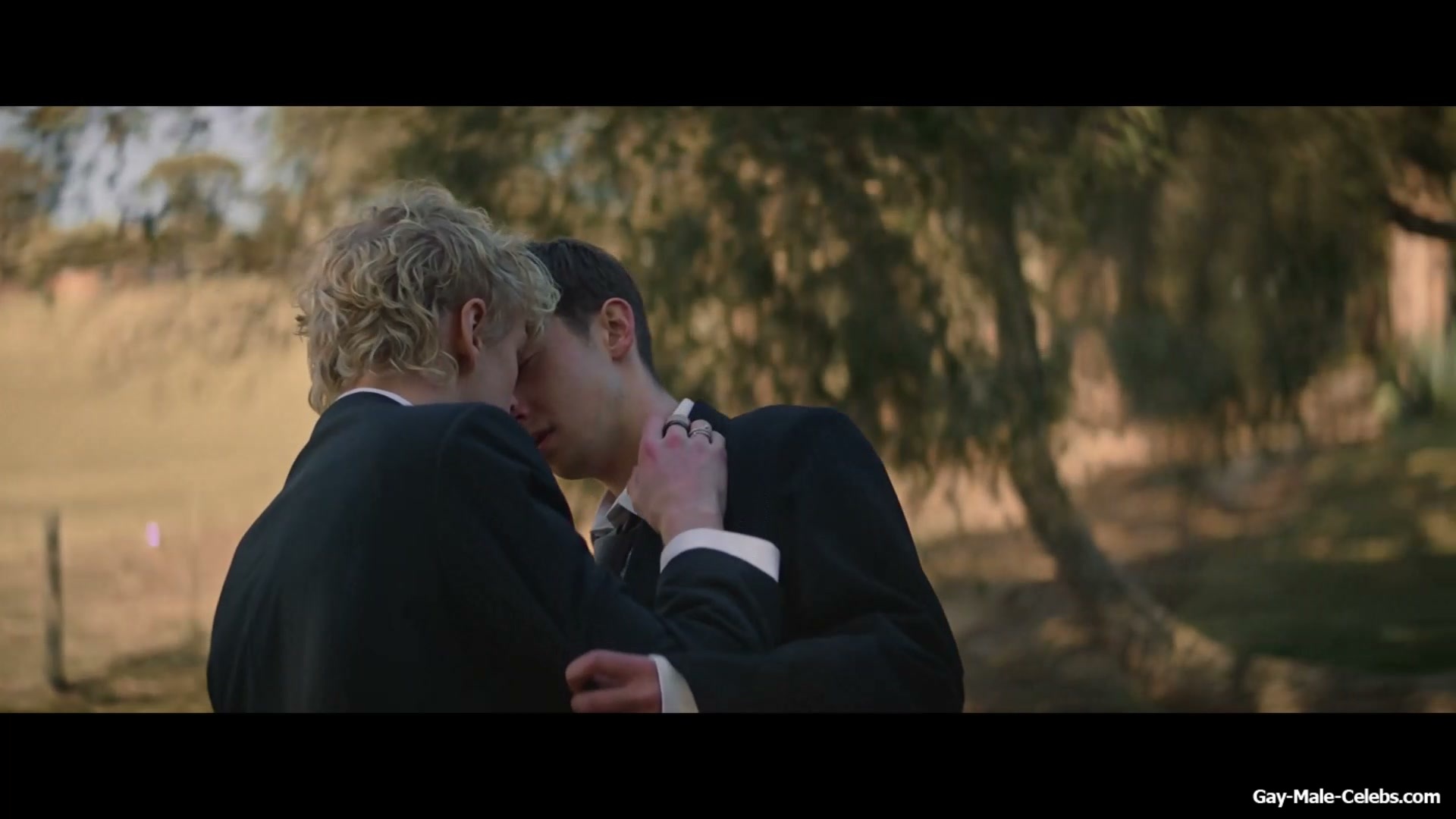 Stacy Clausen and Joe Bird Hot Gay Kiss in Leviticus