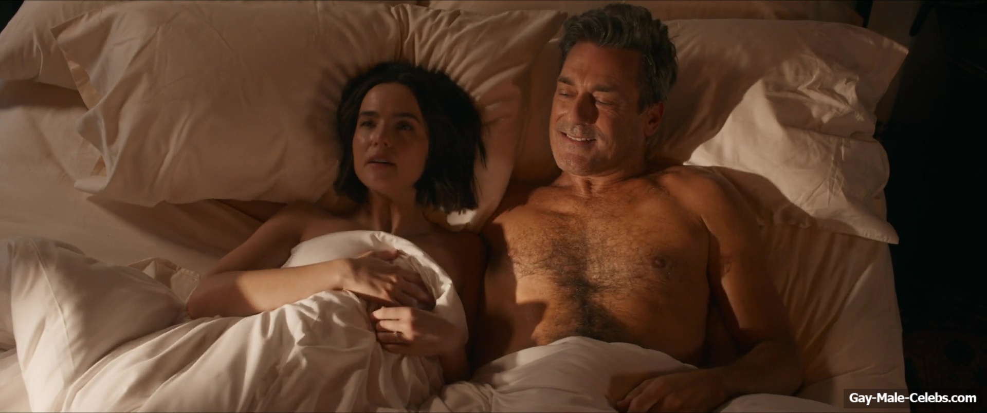 Jon Hamm Shirtless Shower Scenes in Gail Daughtry and the Celebrity Sex Pass