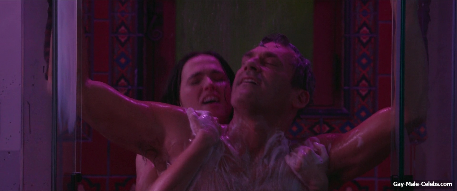 Jon Hamm Shirtless Shower Scenes in Gail Daughtry and the Celebrity Sex Pass