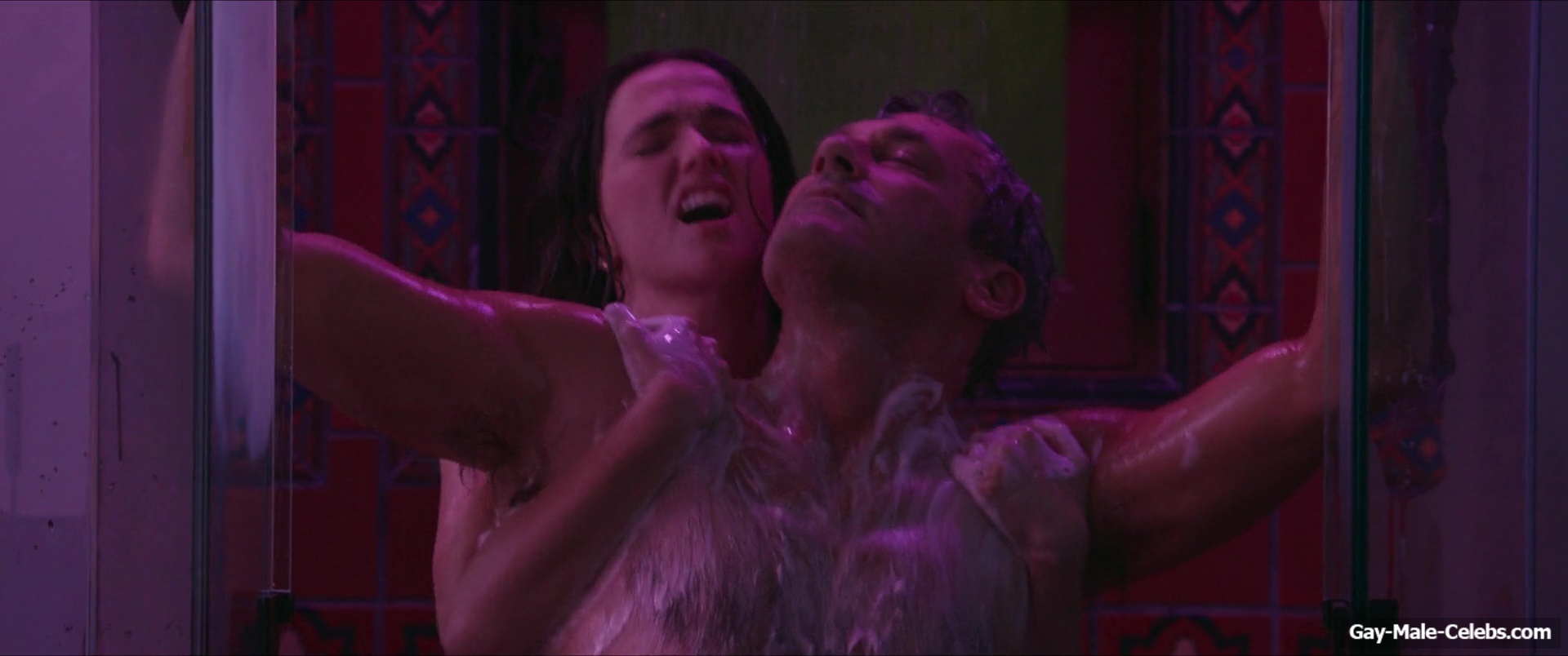 Jon Hamm Shirtless Shower Scenes in Gail Daughtry and the Celebrity Sex Pass