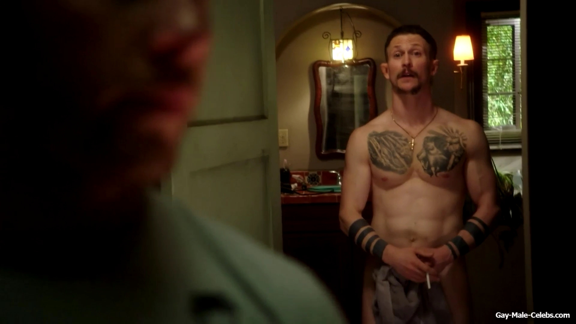 Jonathan Tucker Nude Tight Ass Scenes in Kingdom