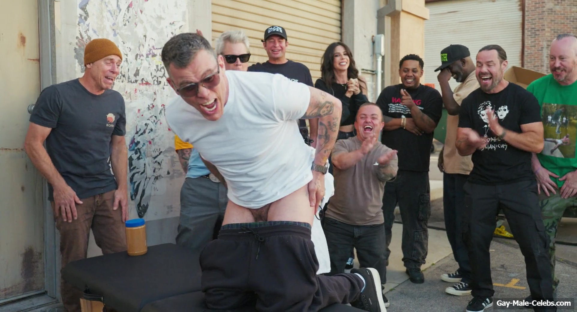 Steve-O Frontal Nude and Anal Fingering Scene in Jackass Best And Last