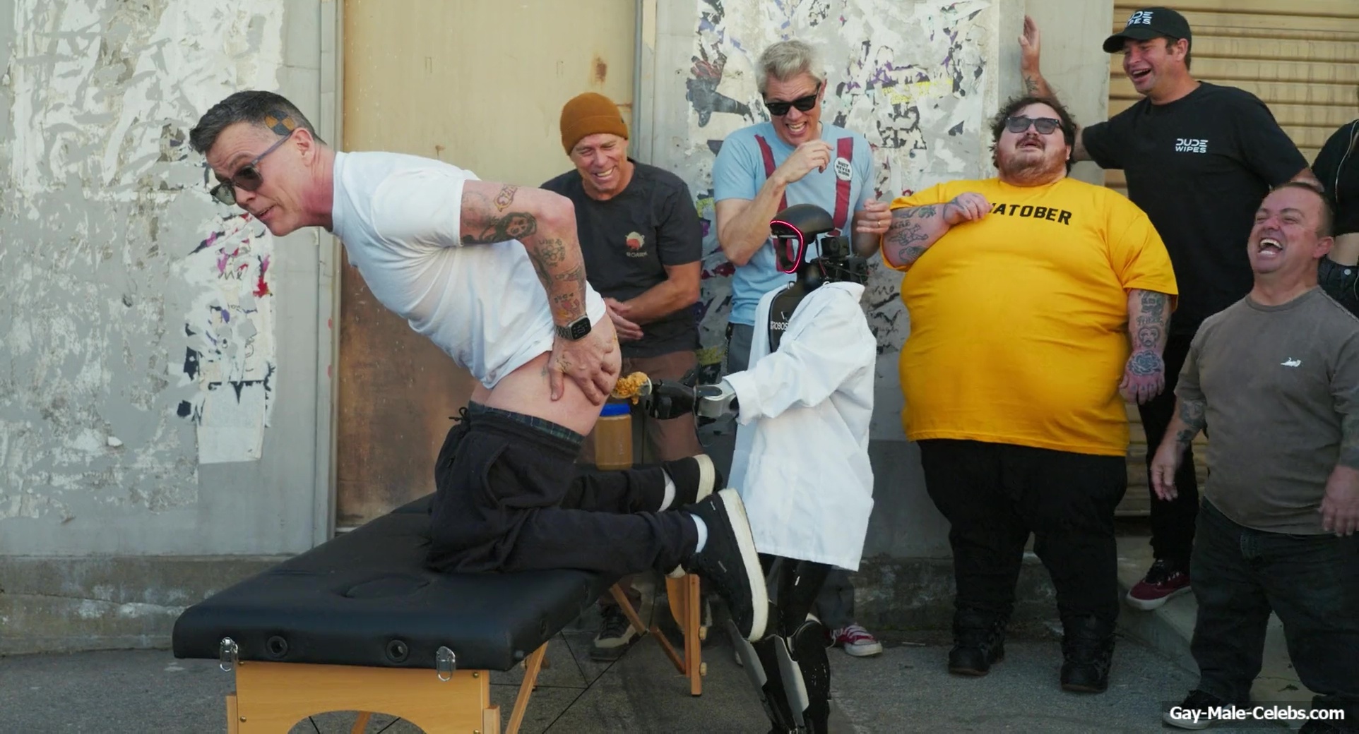 Steve-O Frontal Nude and Anal Fingering Scene in Jackass Best And Last