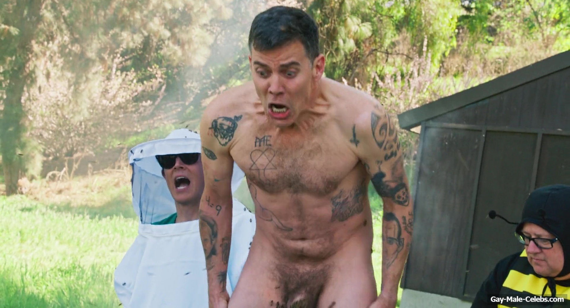 Steve-O Frontal Nude and Anal Fingering Scene in Jackass Best And Last