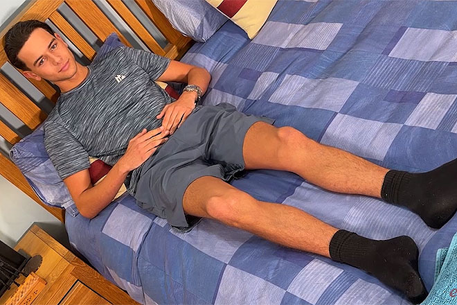 Young Straight Teen's 1st Manhandling