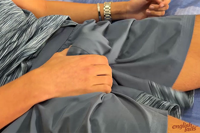 Young Straight Teen's 1st Manhandling