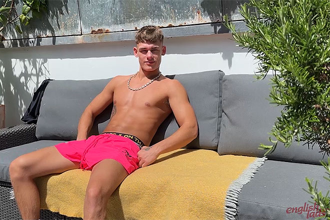 Young Straight Teen Wanks his Big Uncut Cock Outdoors