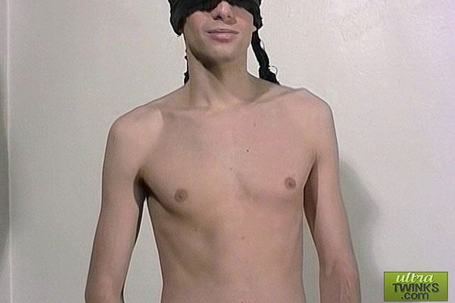 Blindfolded Twink Toy Fucked & Edged