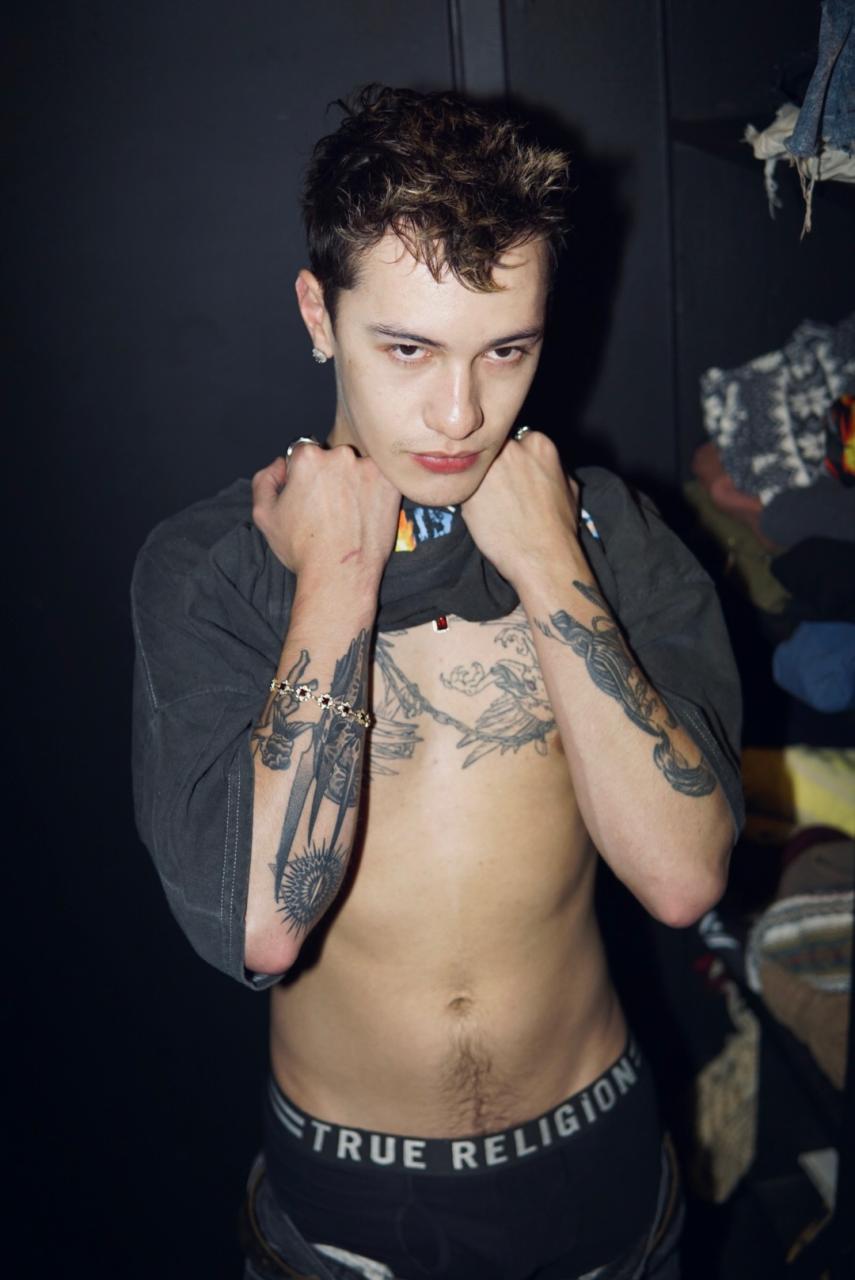 Aaron Robinson: The Tattooed Punk Twink Dropping His Pants in His Bedroom