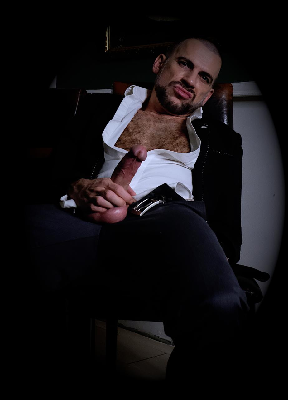 Bartek Bialy: In a Suit, He Takes Out His Cock and Watches You Take It