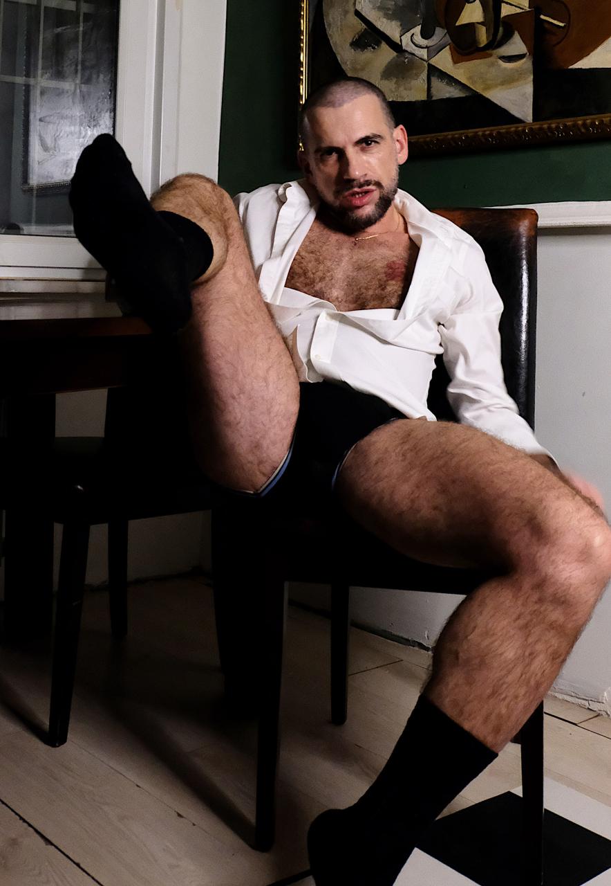 Bartek Bialy: In a Suit, He Takes Out His Cock and Watches You Take It