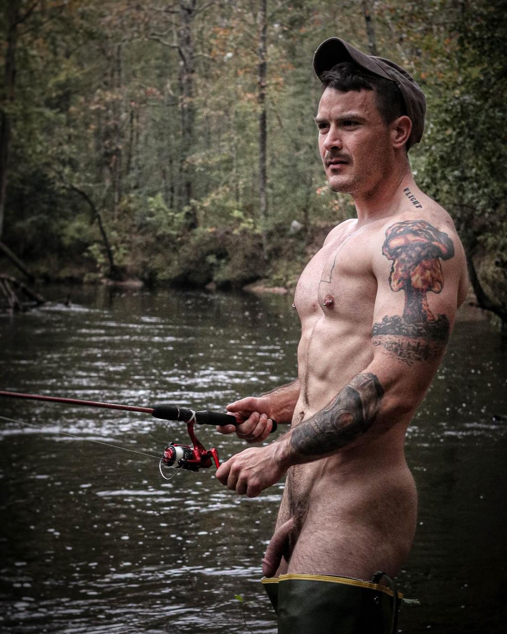 Ben Wedgie — naked fishing, green waders and wild fantasy