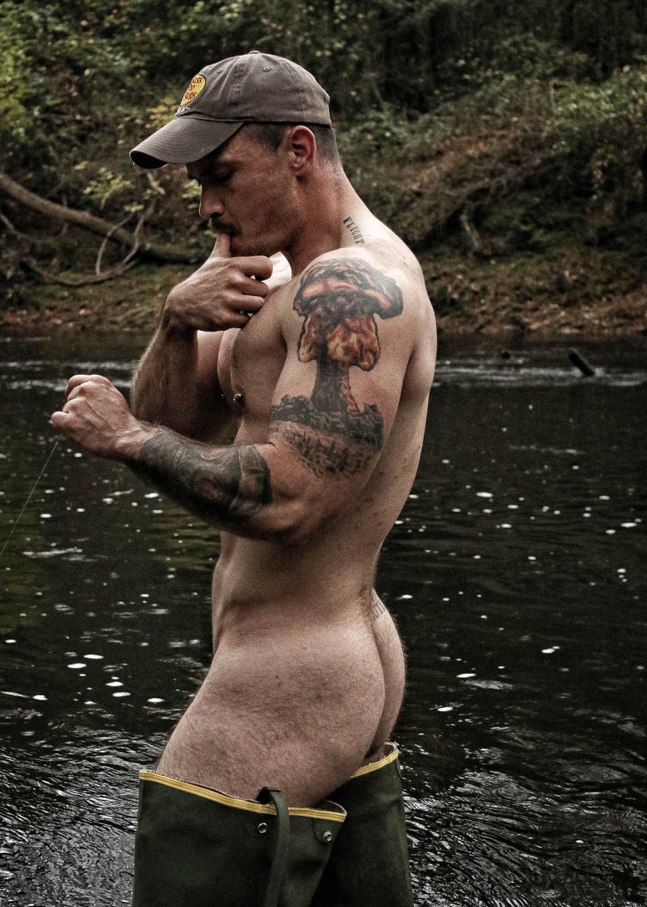 Ben Wedgie — naked fishing, green waders and wild fantasy