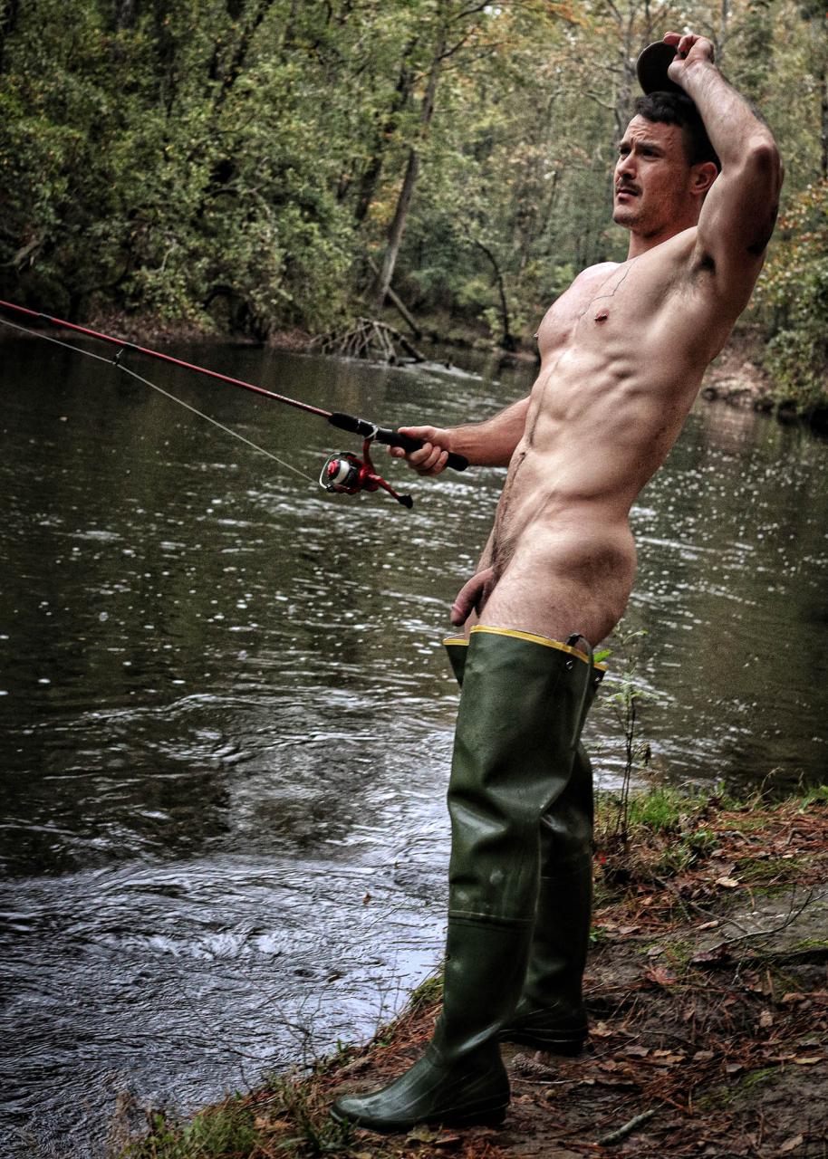 Ben Wedgie — naked fishing, green waders and wild fantasy