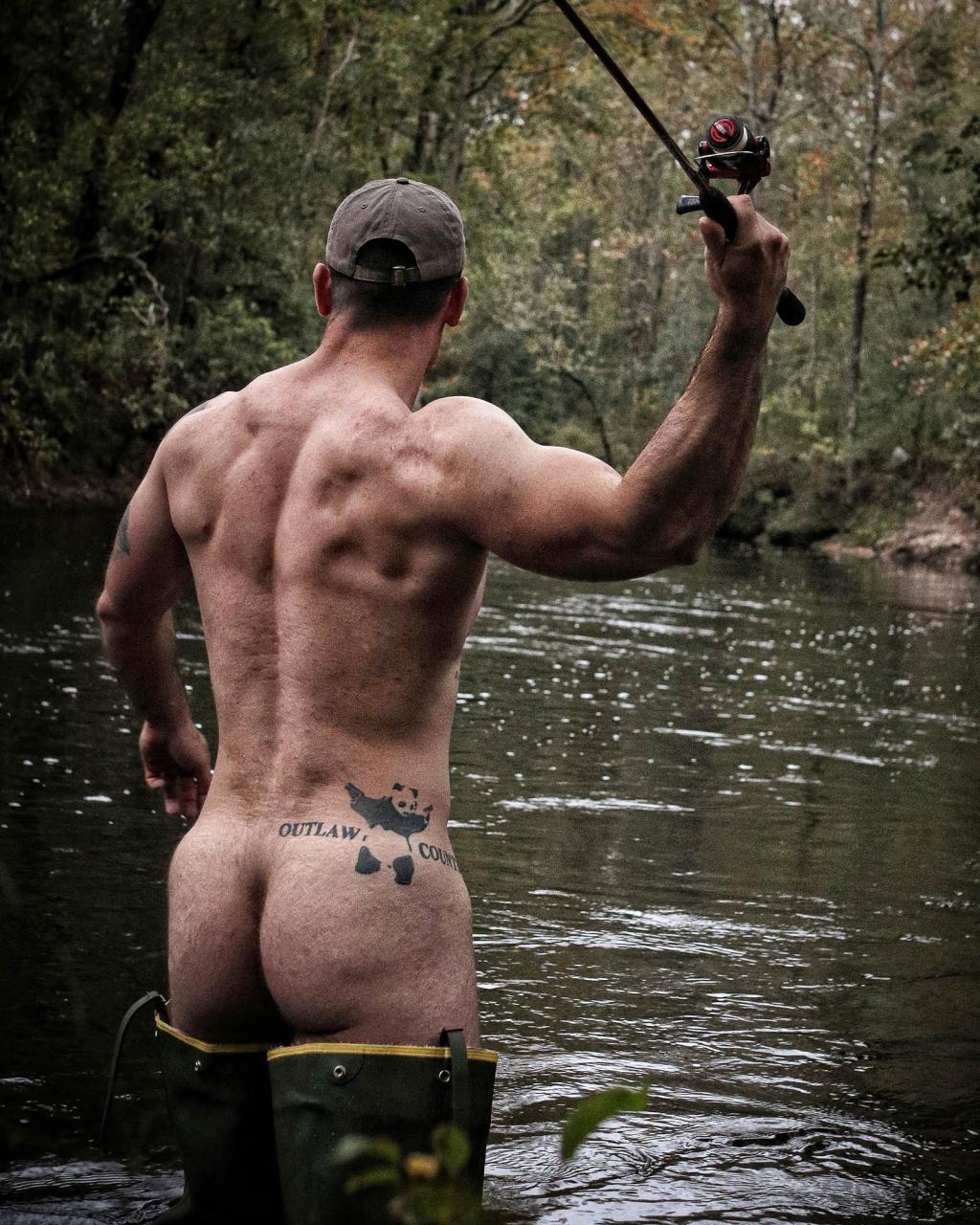 Ben Wedgie — naked fishing, green waders and wild fantasy