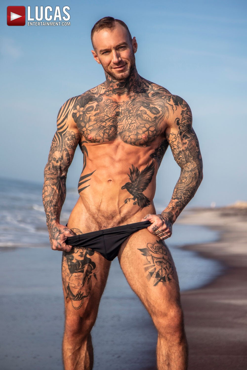 Dylan James, the handsome tattooed male