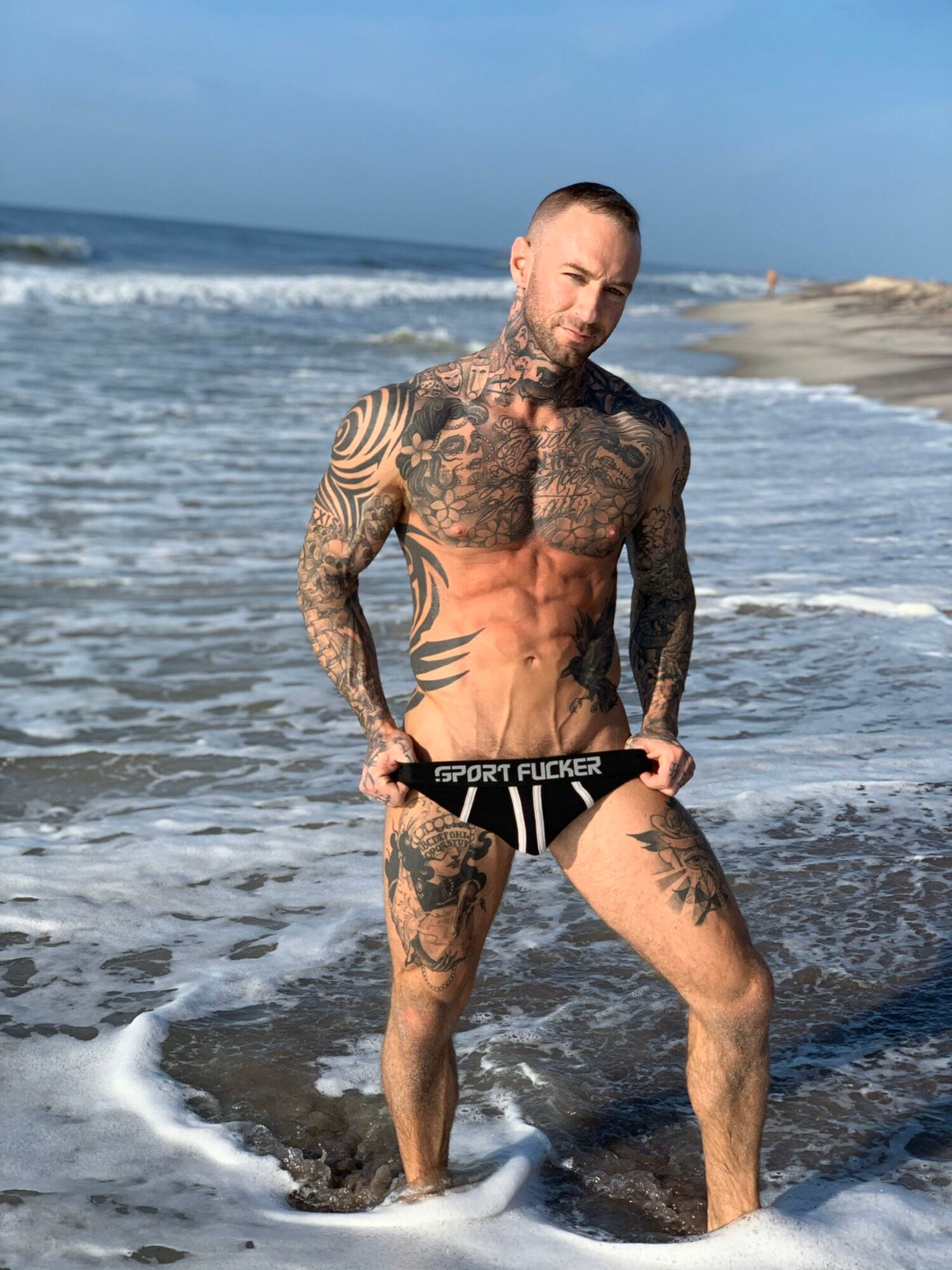 Dylan James, the handsome tattooed male