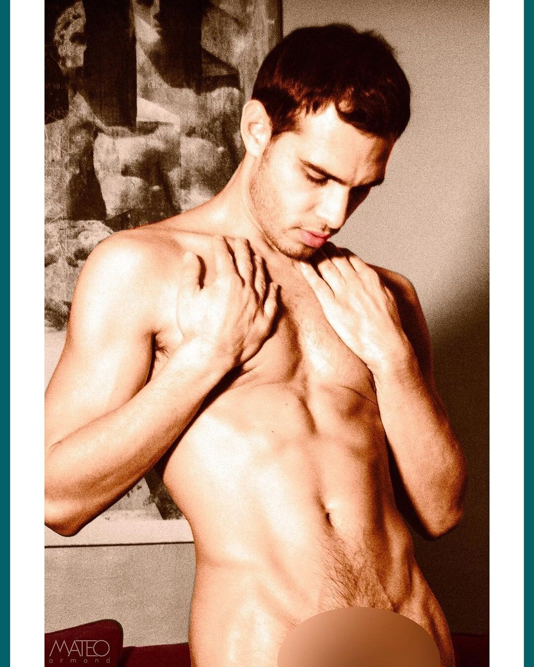 Italian actor Giuseppe Claudio poses nude