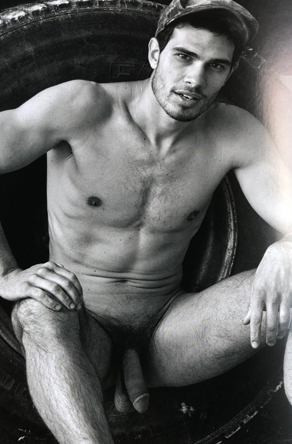 Italian actor Giuseppe Claudio poses nude