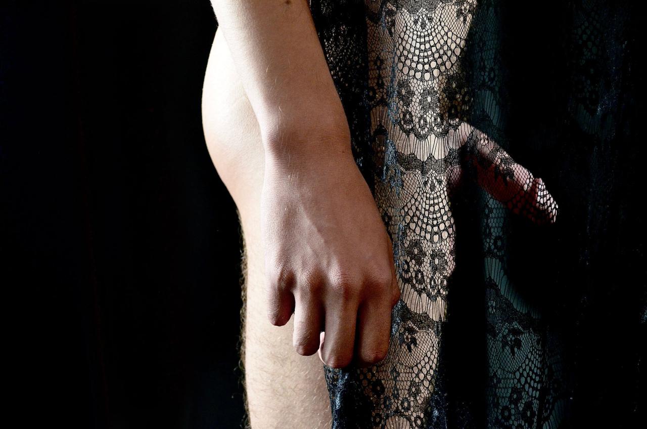 Mychajlo: the dark handsome stud draped in black lace who will haunt your nights