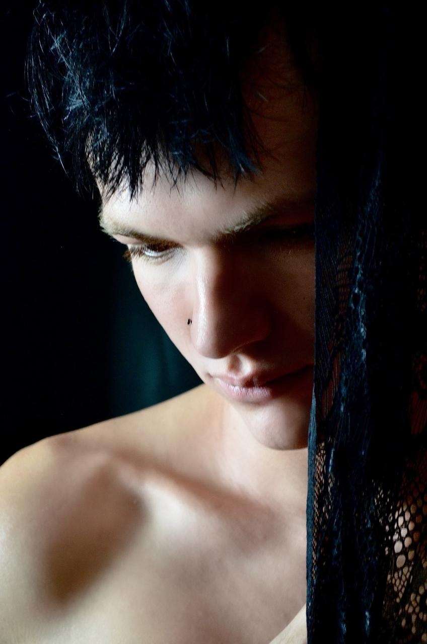 Mychajlo: the dark handsome stud draped in black lace who will haunt your nights