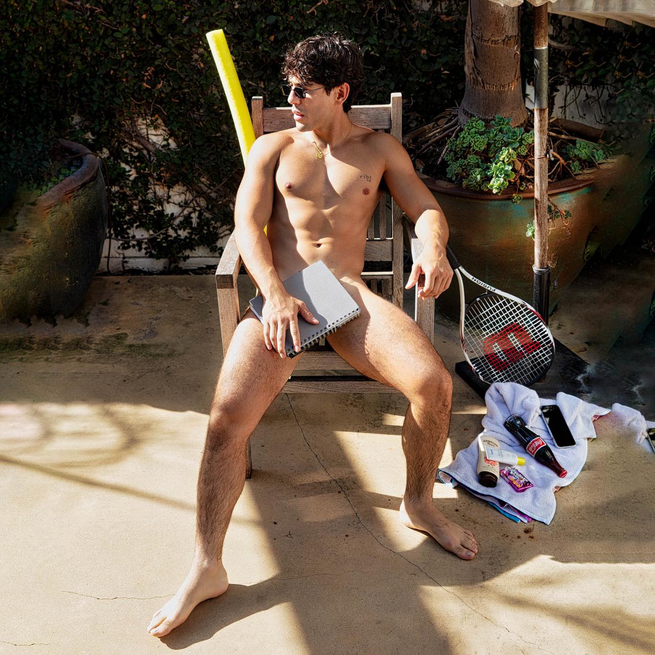 Ross, the boy next door in a red brief
