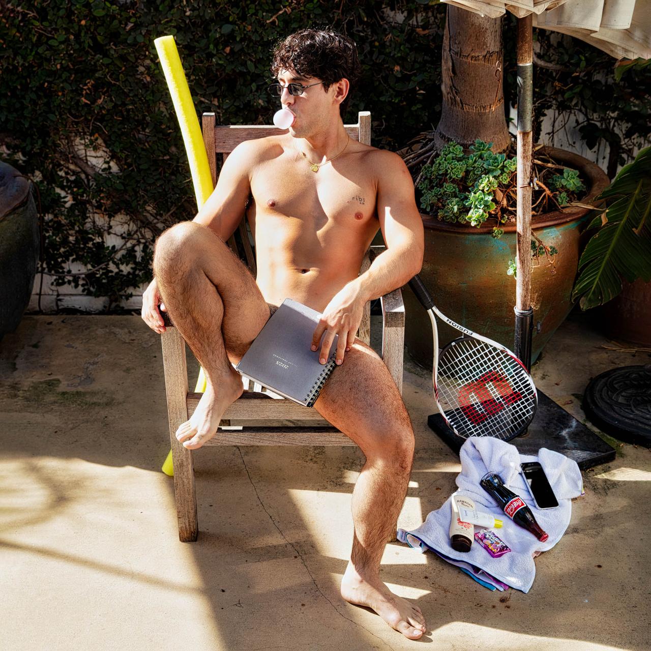 Ross, the boy next door in a red brief