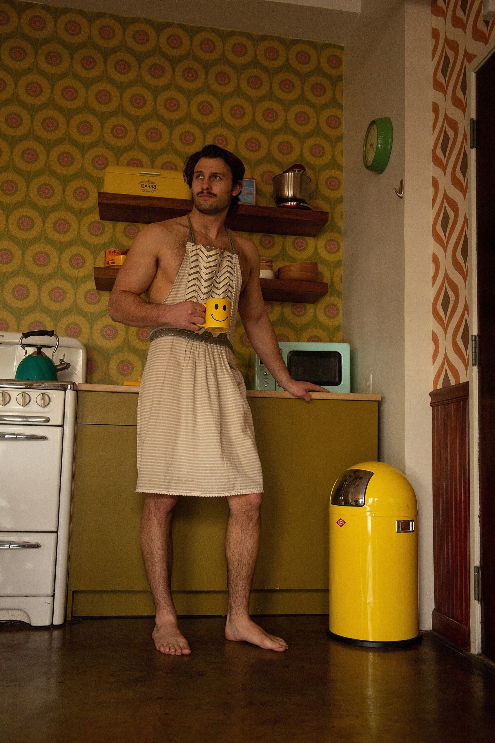 Sam seduces us with his natural masculinity