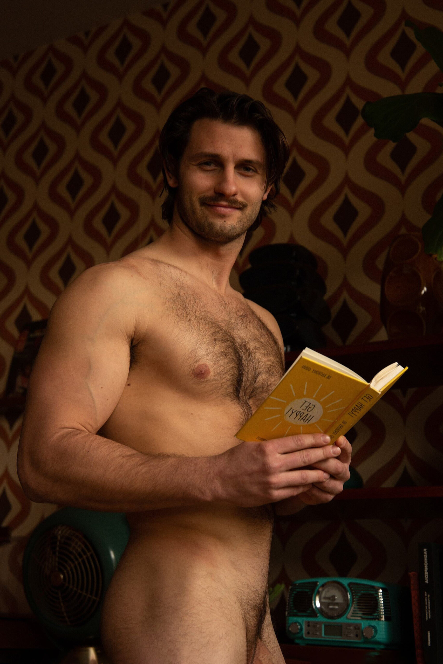 Sam seduces us with his natural masculinity