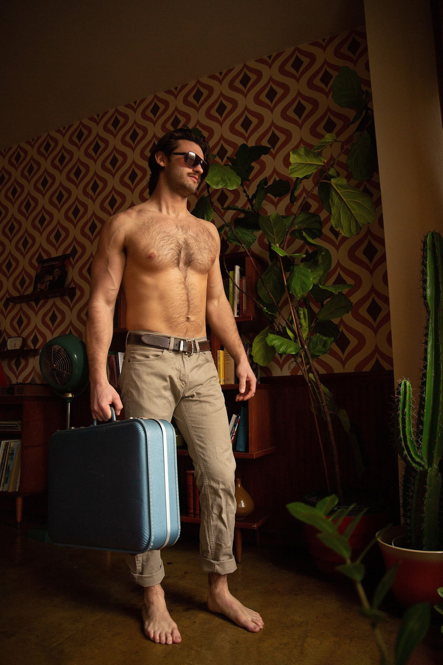 Sam seduces us with his natural masculinity