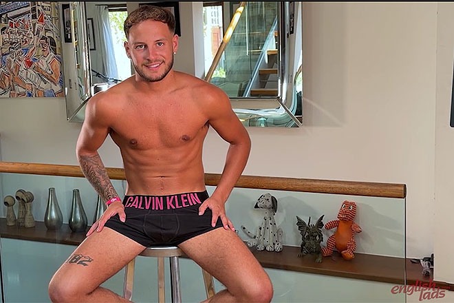 Young Lean Ice Hockey Player Shows off his Muscles