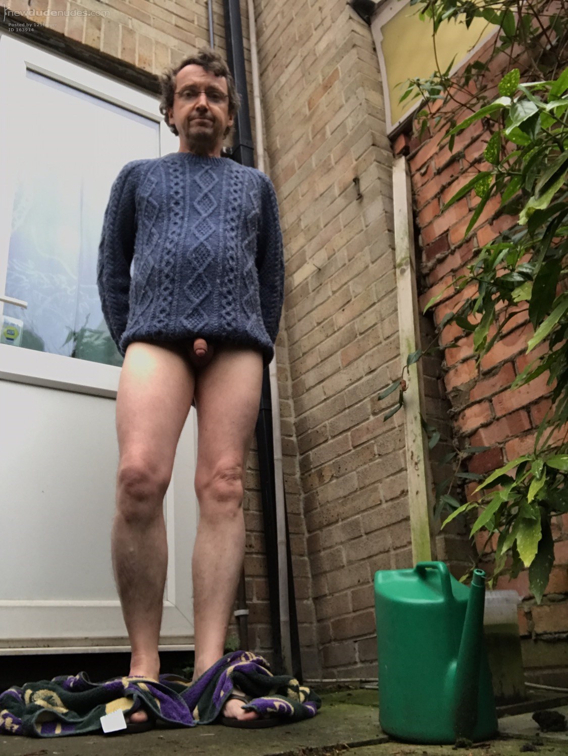 Cold out, so winter woolies on...sadly, the bits not covered shrink!