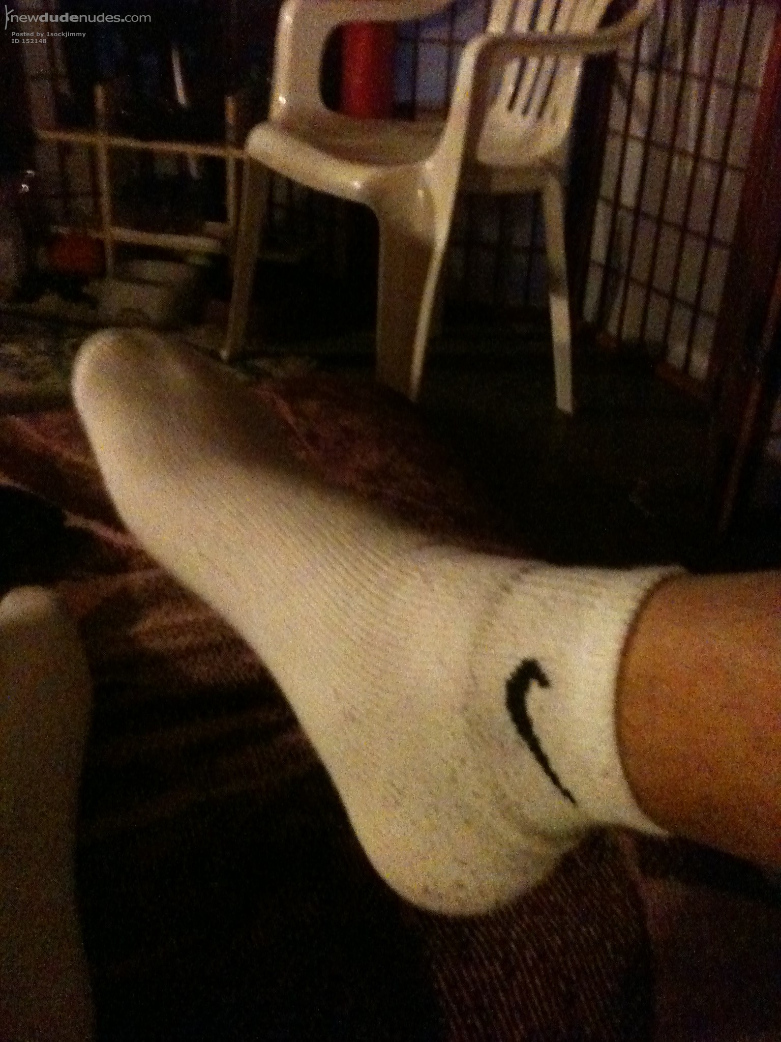 Playin' with myself wearing only socks!!!