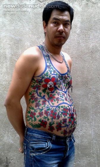 body painting t-shirt